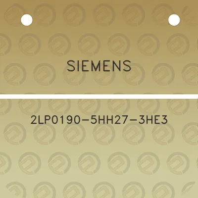 siemens-2lp0190-5hh27-3he3