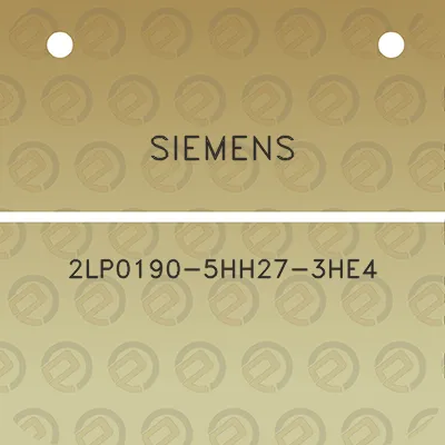 siemens-2lp0190-5hh27-3he4