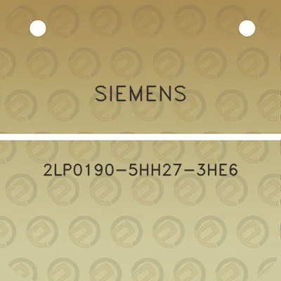 siemens-2lp0190-5hh27-3he6