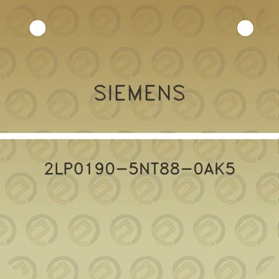 siemens-2lp0190-5nt88-0ak5