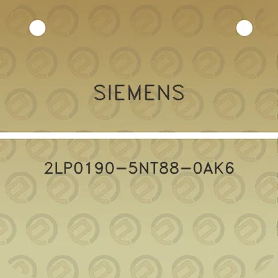 siemens-2lp0190-5nt88-0ak6