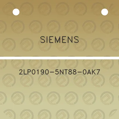 siemens-2lp0190-5nt88-0ak7