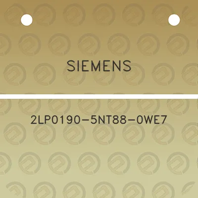 siemens-2lp0190-5nt88-0we7