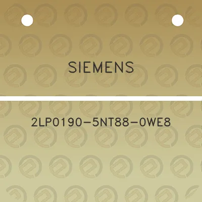 siemens-2lp0190-5nt88-0we8