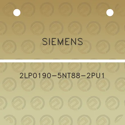 siemens-2lp0190-5nt88-2pu1