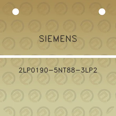 siemens-2lp0190-5nt88-3lp2