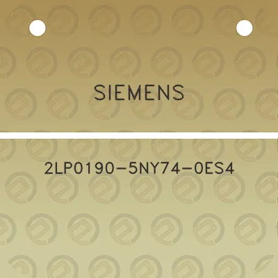 siemens-2lp0190-5ny74-0es4