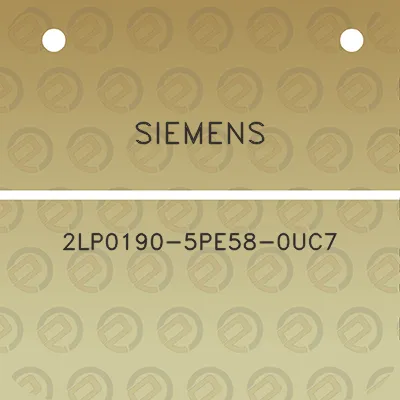 siemens-2lp0190-5pe58-0uc7