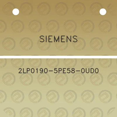 siemens-2lp0190-5pe58-0ud0