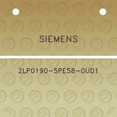 siemens-2lp0190-5pe58-0ud1