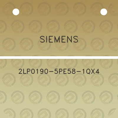 siemens-2lp0190-5pe58-1qx4