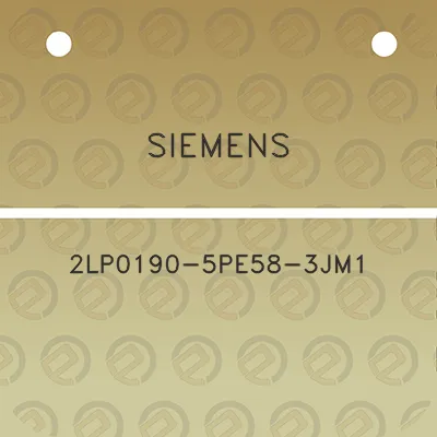 siemens-2lp0190-5pe58-3jm1