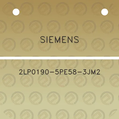 siemens-2lp0190-5pe58-3jm2