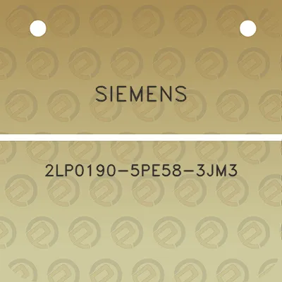 siemens-2lp0190-5pe58-3jm3