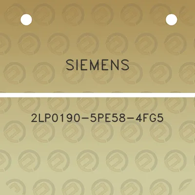 siemens-2lp0190-5pe58-4fg5