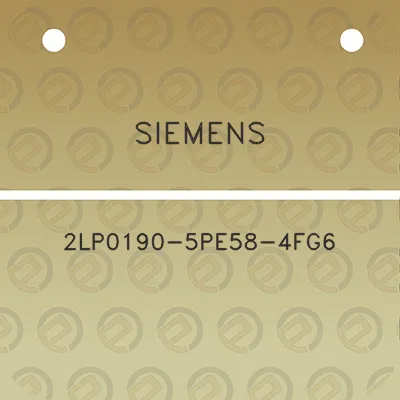 siemens-2lp0190-5pe58-4fg6