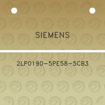 siemens-2lp0190-5pe58-5cb3