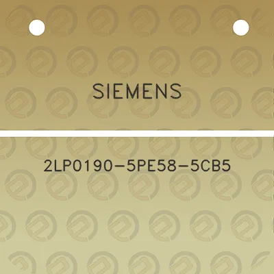 siemens-2lp0190-5pe58-5cb5