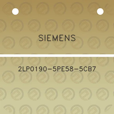 siemens-2lp0190-5pe58-5cb7