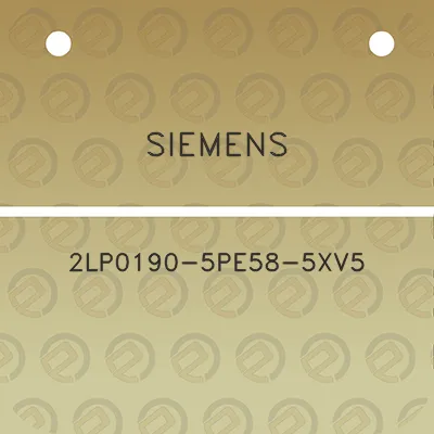 siemens-2lp0190-5pe58-5xv5