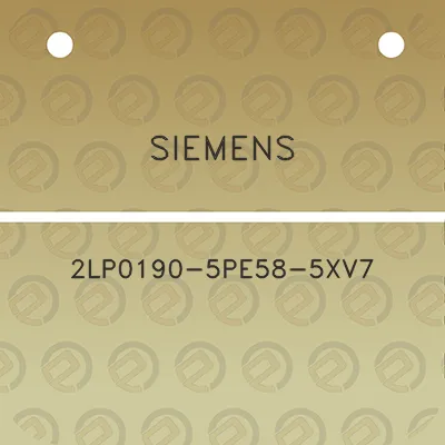 siemens-2lp0190-5pe58-5xv7