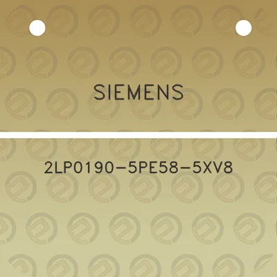 siemens-2lp0190-5pe58-5xv8