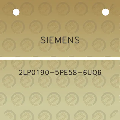 siemens-2lp0190-5pe58-6uq6