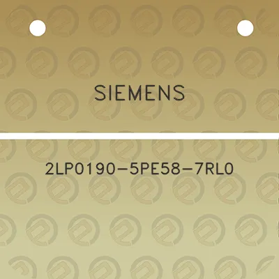 siemens-2lp0190-5pe58-7rl0