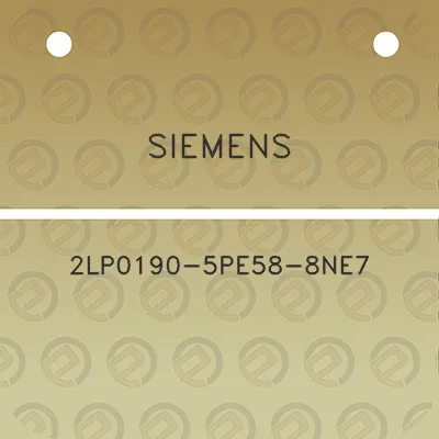 siemens-2lp0190-5pe58-8ne7