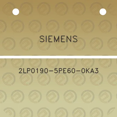 siemens-2lp0190-5pe60-0ka3