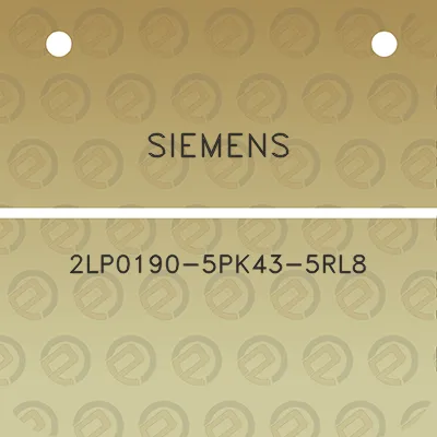 siemens-2lp0190-5pk43-5rl8