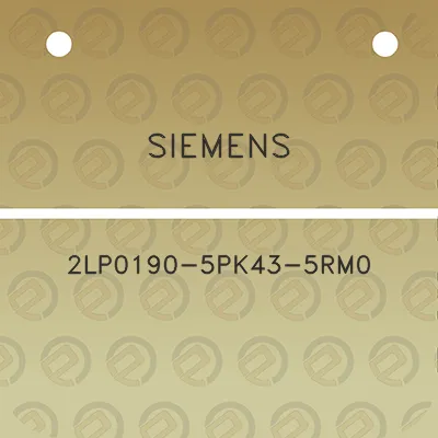 siemens-2lp0190-5pk43-5rm0