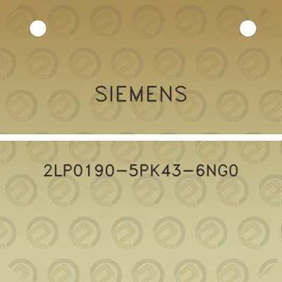 siemens-2lp0190-5pk43-6ng0