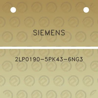 siemens-2lp0190-5pk43-6ng3