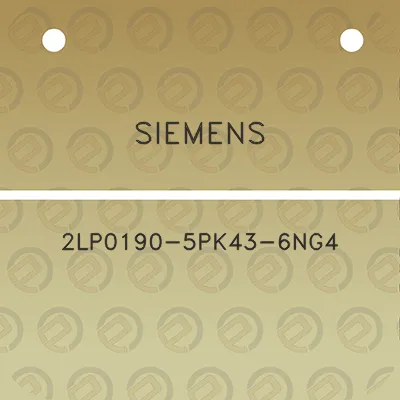 siemens-2lp0190-5pk43-6ng4