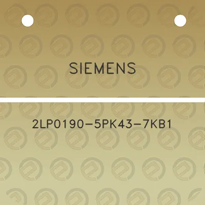 siemens-2lp0190-5pk43-7kb1