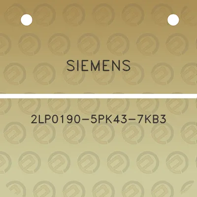 siemens-2lp0190-5pk43-7kb3