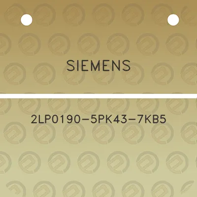 siemens-2lp0190-5pk43-7kb5