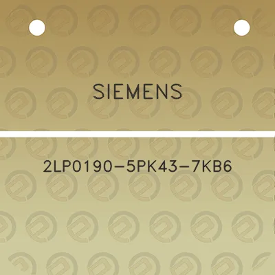 siemens-2lp0190-5pk43-7kb6