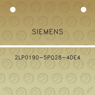 siemens-2lp0190-5pq28-4de4