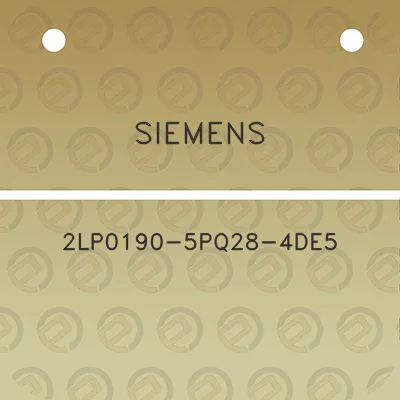 siemens-2lp0190-5pq28-4de5