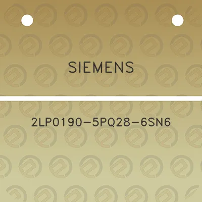 siemens-2lp0190-5pq28-6sn6