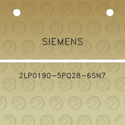 siemens-2lp0190-5pq28-6sn7