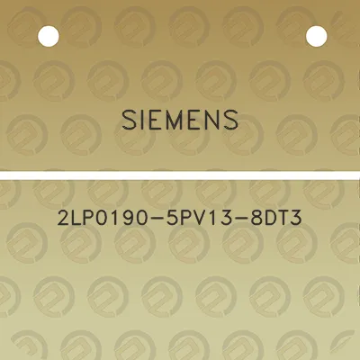 siemens-2lp0190-5pv13-8dt3