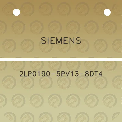 siemens-2lp0190-5pv13-8dt4