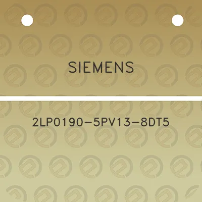 siemens-2lp0190-5pv13-8dt5