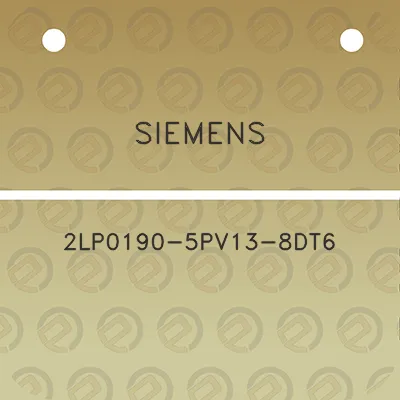 siemens-2lp0190-5pv13-8dt6