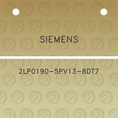 siemens-2lp0190-5pv13-8dt7