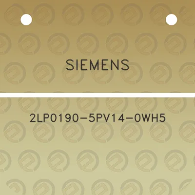 siemens-2lp0190-5pv14-0wh5