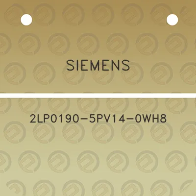 siemens-2lp0190-5pv14-0wh8